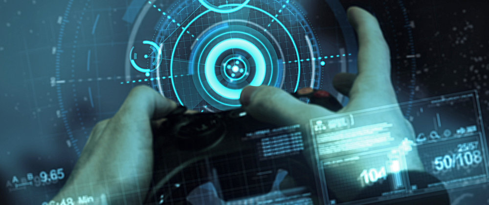 Futuristic AI interface